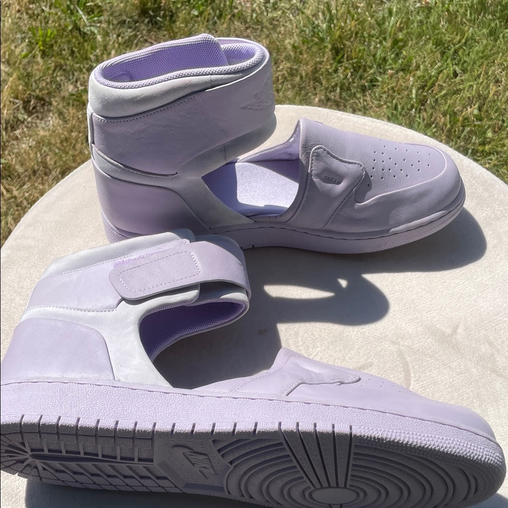 Jordan Women's Lavender High-Top Strap Sneakers